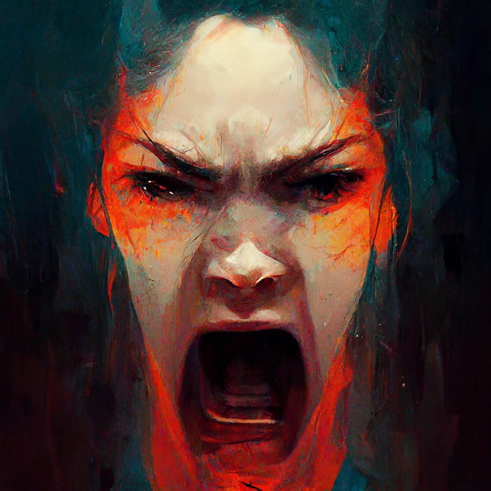 Anger by Midjourney