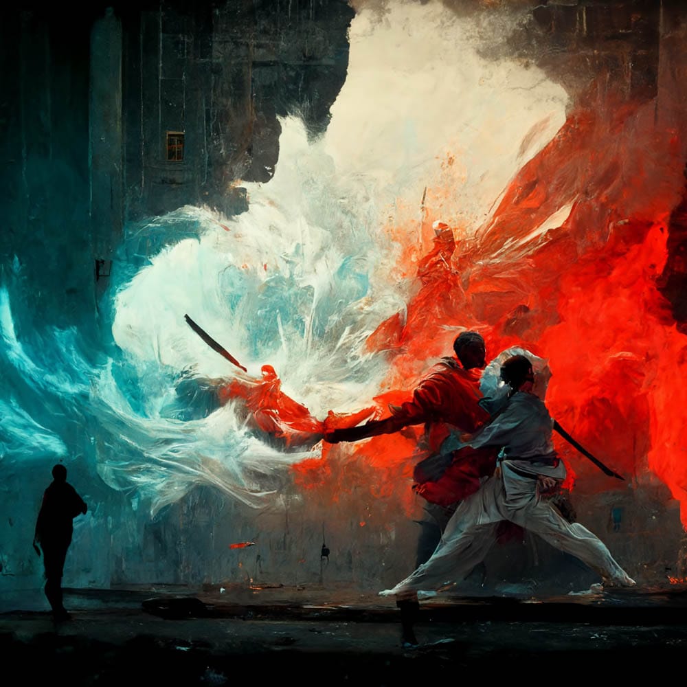 Fight by Midjourney
