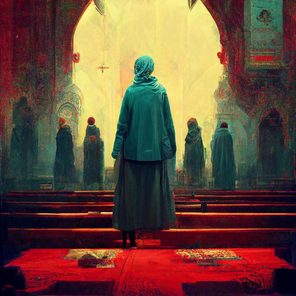 No Religion by AI artist