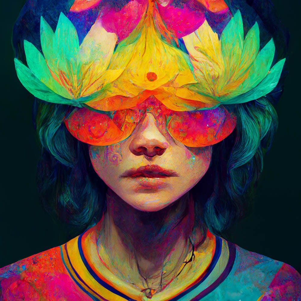 Psychedelic by AI artist