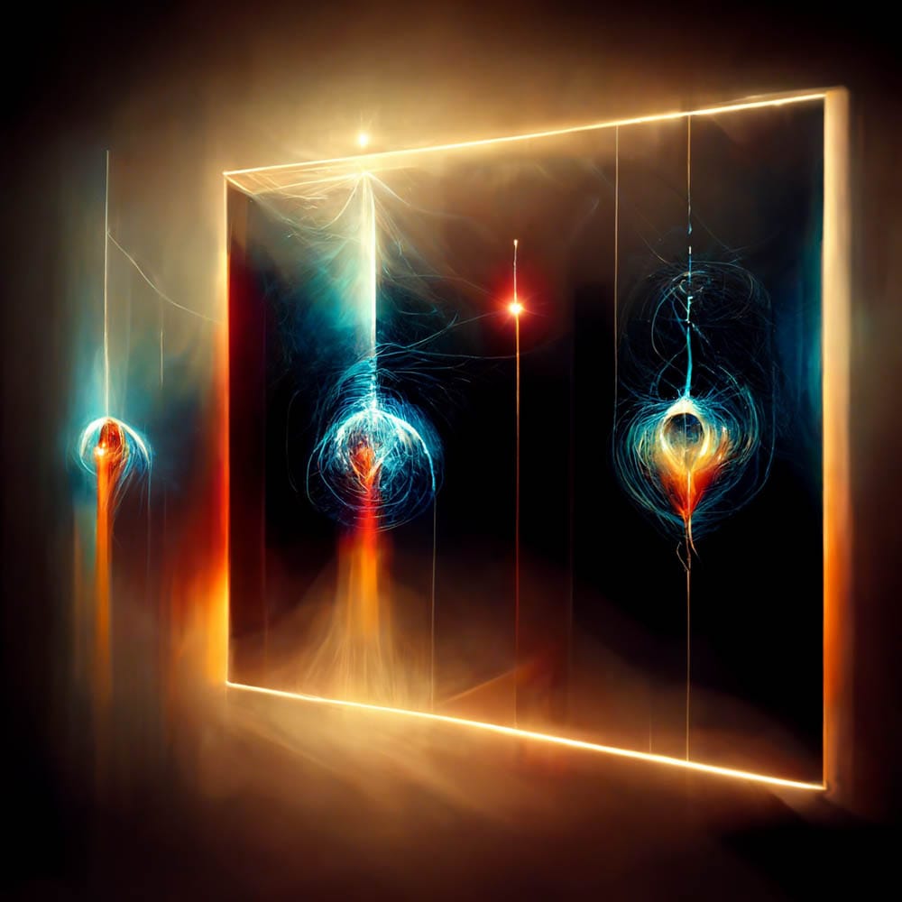 Quantum Entanglement by Midjourney