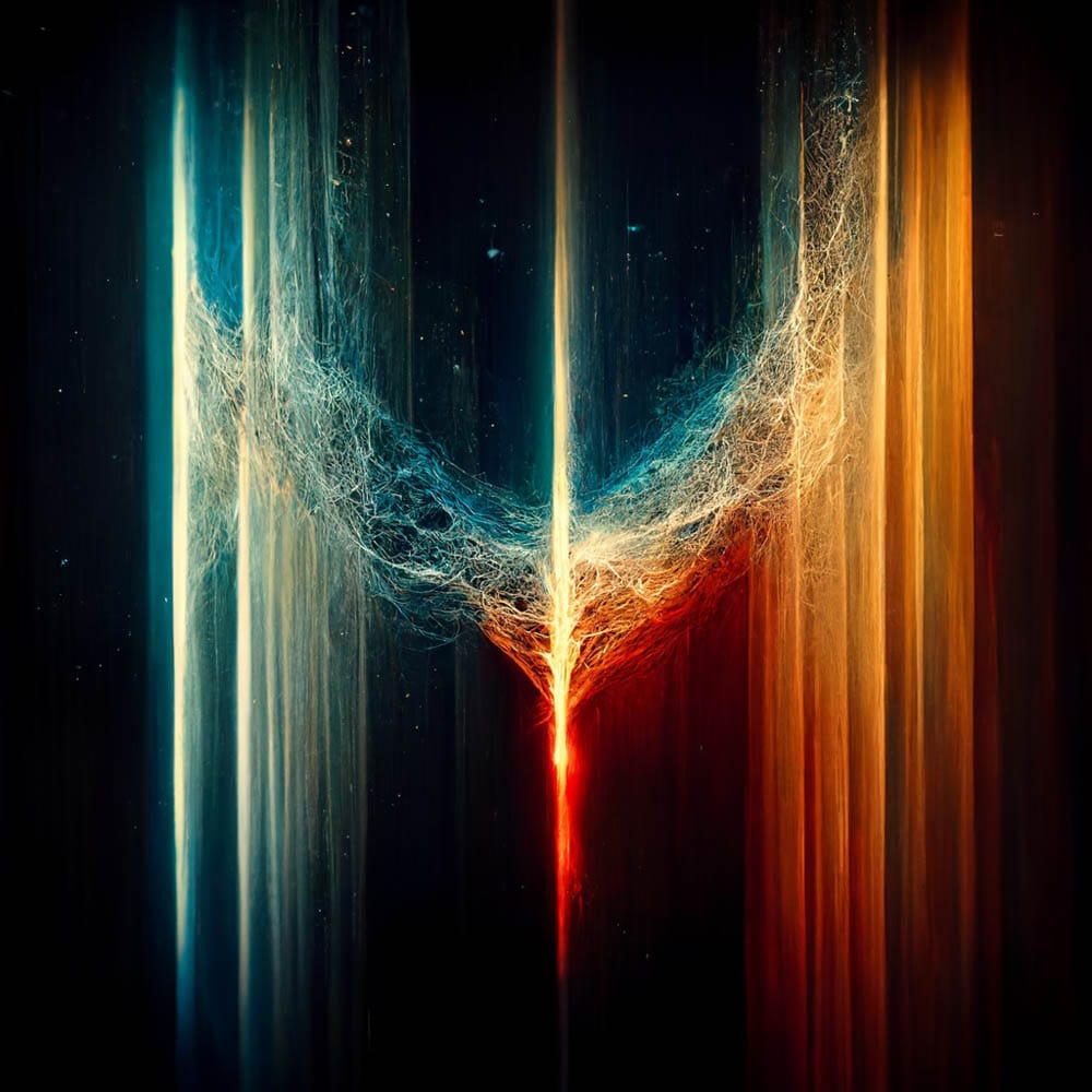 Quantum Entanglement by Midjourney