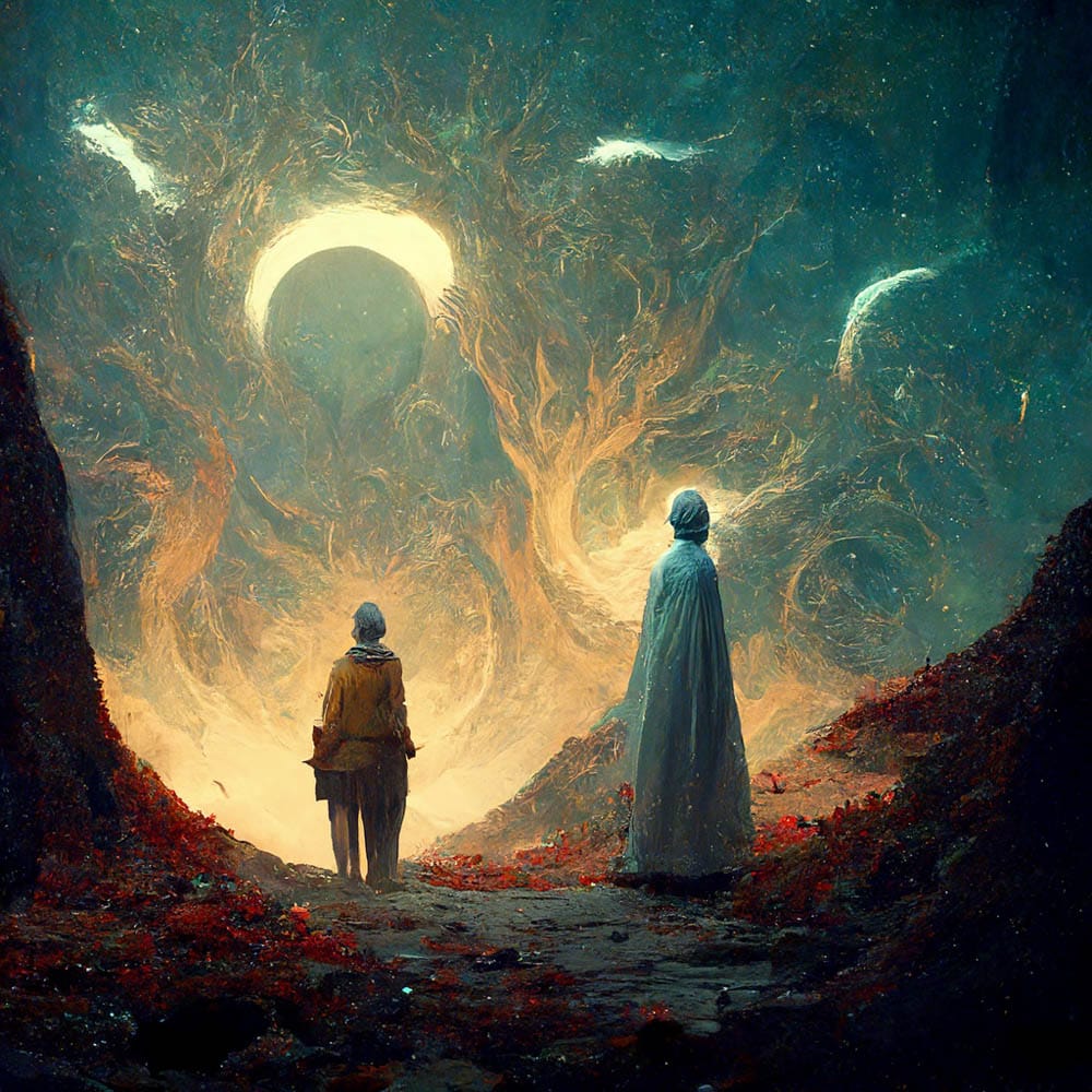 The Beginning by AI artist