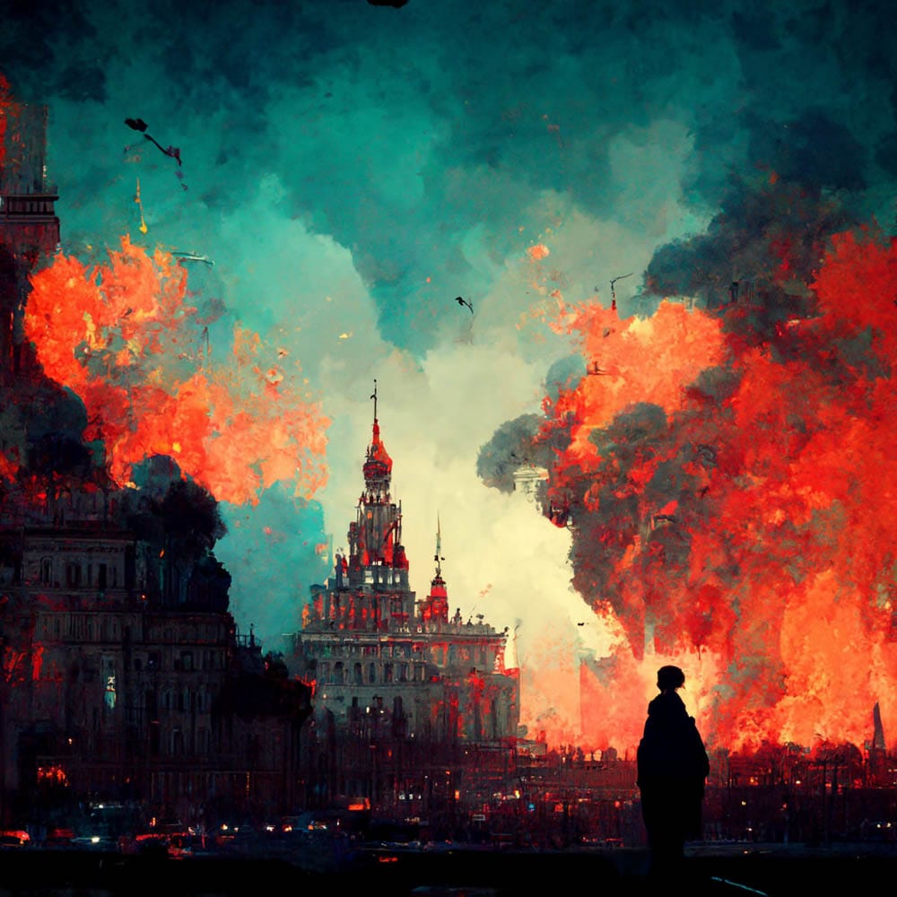 Trouble by Midjourney
