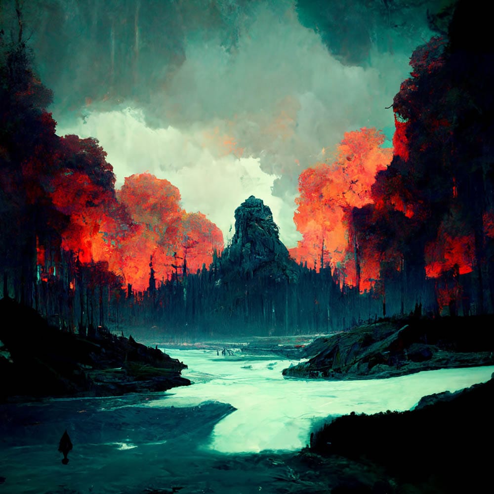 Trouble by AI artist