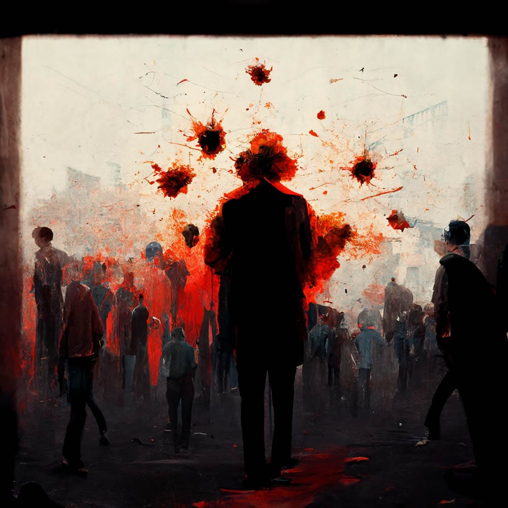Violence by Midjourney